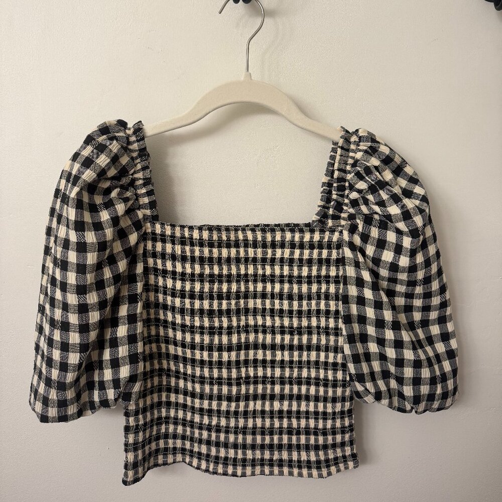 BB Dakota Steve Madden Keys to the Gingham Top